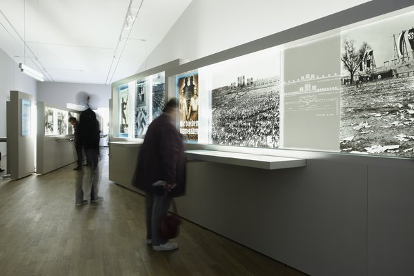 A look at the first section of the permanent exhibition. This section illustrates the developments in Germany from the Nazis&rsquo; seizure of power in 1933 to the beginning of the Second World War in 1939 &copy; Museum of Forced Labor, Photo: gewerkdesign