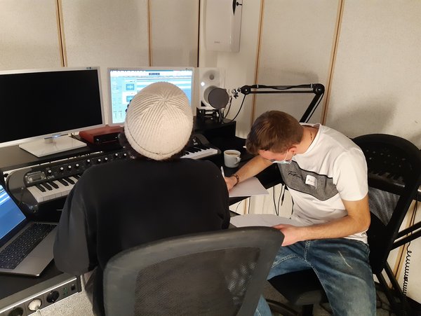 Aufnahmen im Tonstudio der Firma Klangerfinder