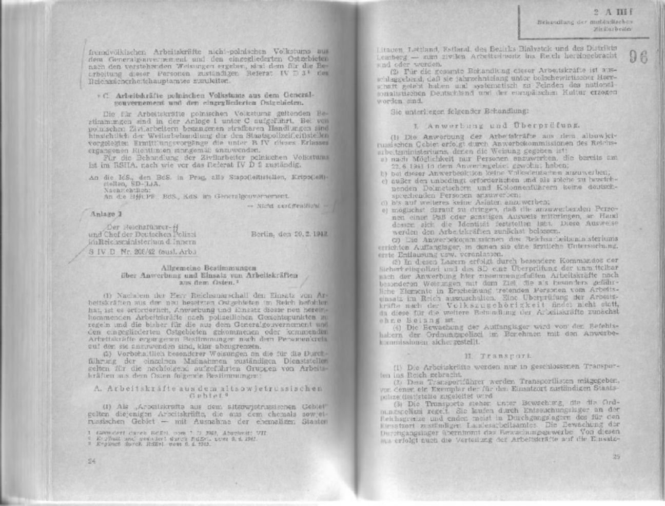 Abbildung aus Allgemeine Erlaß-Sammlung des Chefs der Sicherheitspolizei und des Sicherheitsdienstes, unbekanntes Jahr, Bundesarchiv Abbildung aus Allgemeine Erlaß-Sammlung des Chefs der Sicherheitspolizei und des Sicherheitsdienstes, unbekanntes Jahr, Bundesarchiv