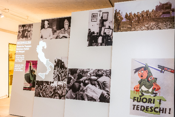 Blick in die Ausstellung &uuml;ber die Italienischen Milit&auml;rinternierten