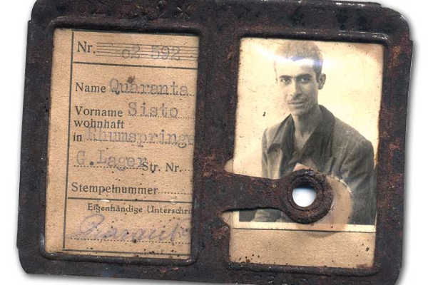 Werksausweis der Otto-Schickert-Werke für Sisto Quaranta (Innenansicht).