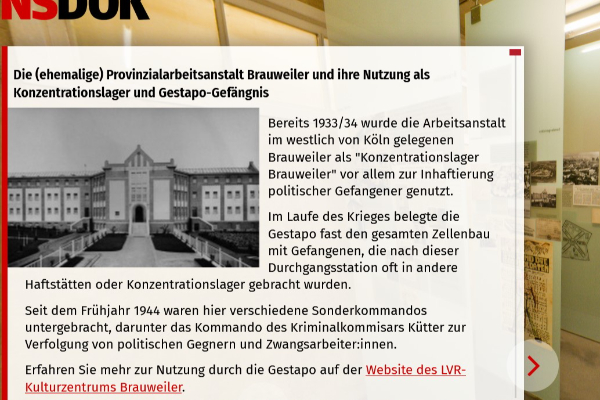 Ansicht aus dem digitalen Vorbereitungsangebot (Screenshot)