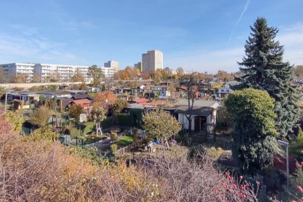 Gelände am Kohlweg, Standort des früheren Barackenlagers der Tromka Apparatebau GmbH (Kathrin Weiss)